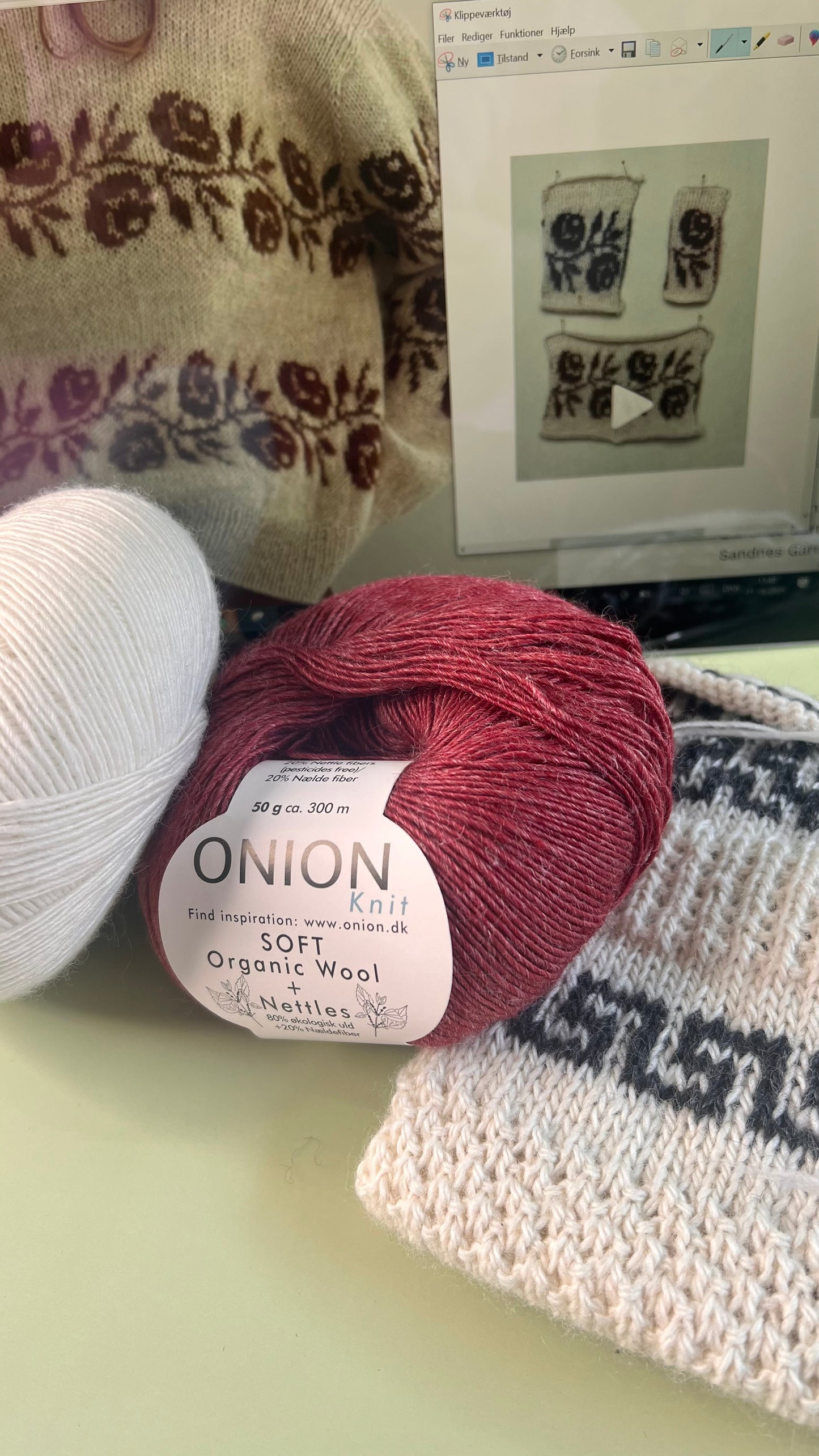 Garnkit til Rosie Sweater - SOFT Organic Wool + Nettles