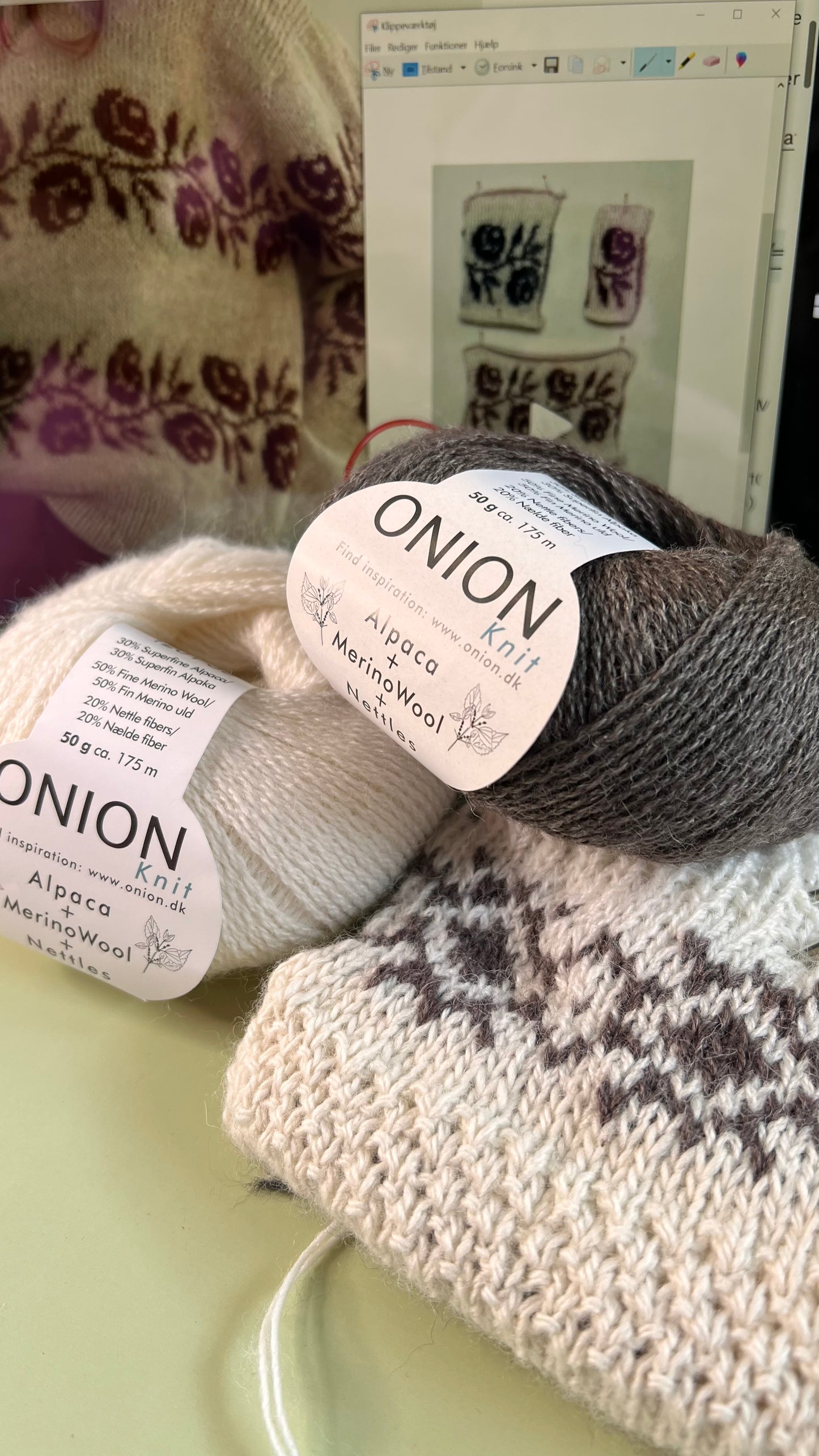 Garnkit til Rosie Sweater - Alpaca + Merino Wool + Nettles
