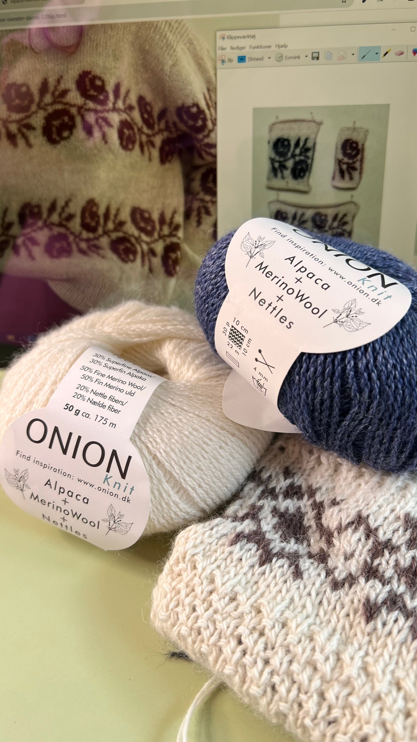 Garnkit til Rosie Sweater - Alpaca + Merino Wool + Nettles