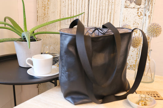 Susanna shopper m. snøre - Sort