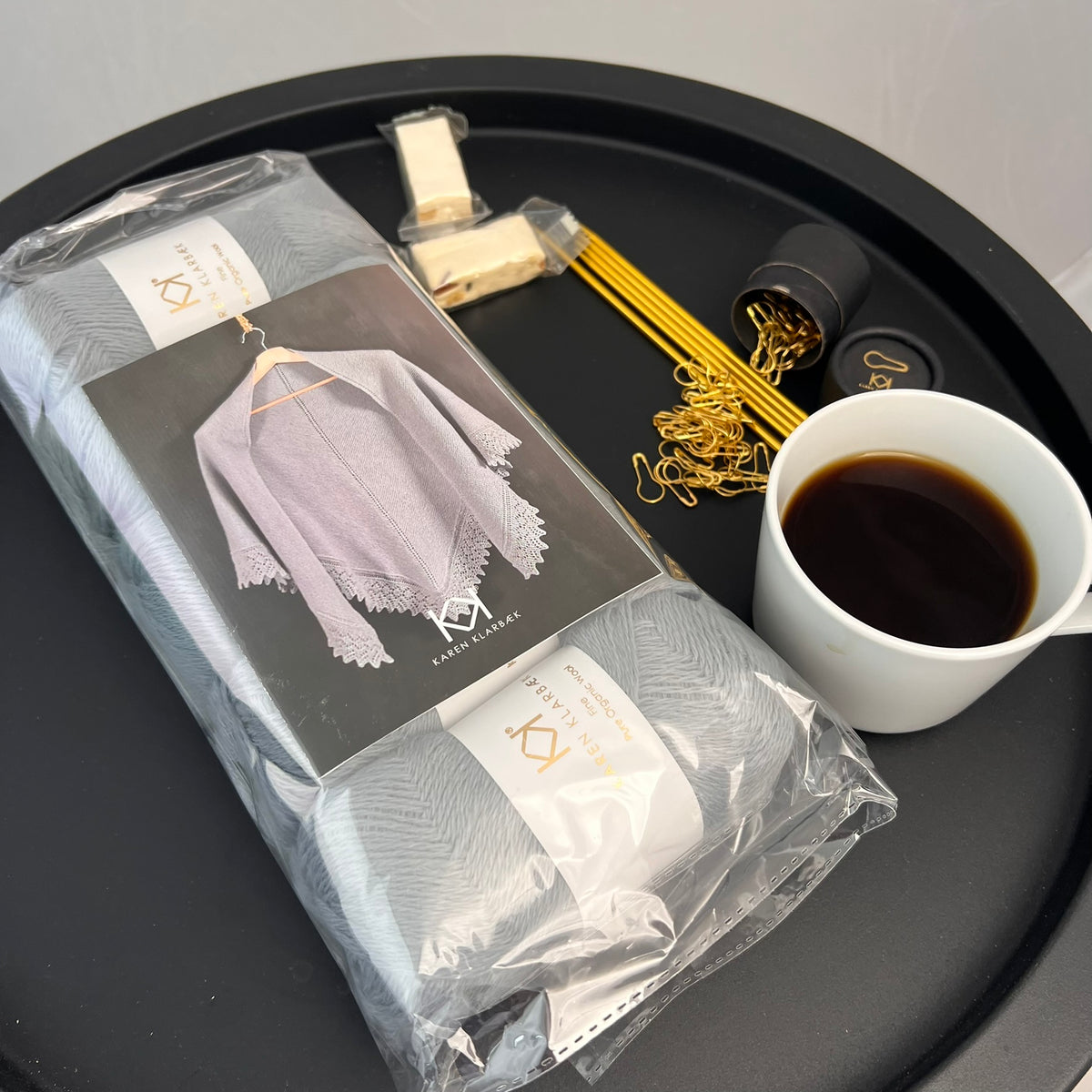 Sjalskit – 2 opskrifter i Karen Klarbæk Fine Pure Organic Wool