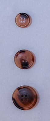 Klassiske Mørke knapper, mat Casein