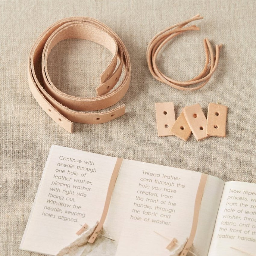 Leather Handle Kit - Læder håndtag til tasker