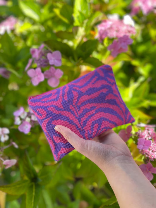 Pomp Stitch  My Little Zebra Clutch Lilla/pink